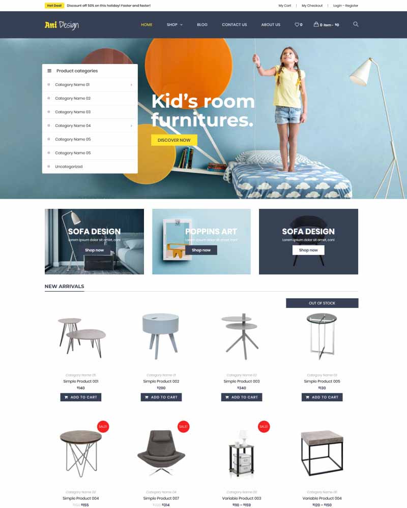 Ani Design - Website Template for Exterior, Furniture Store