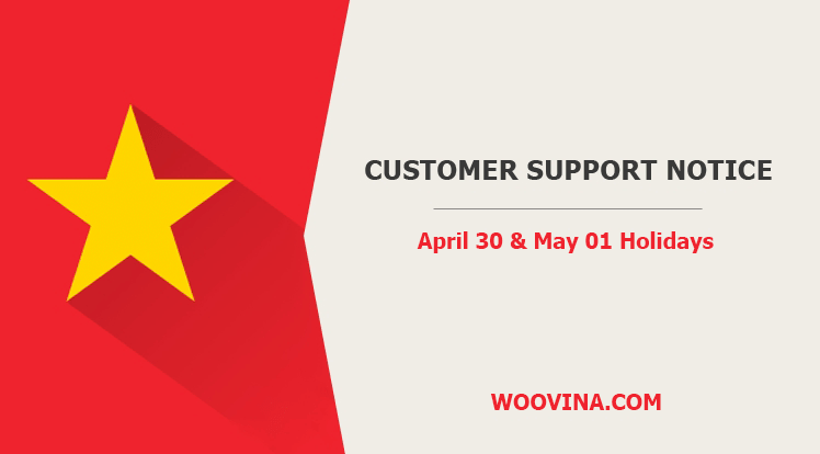 Customer Support Notice from April 30, 2020 to May 4, 2020