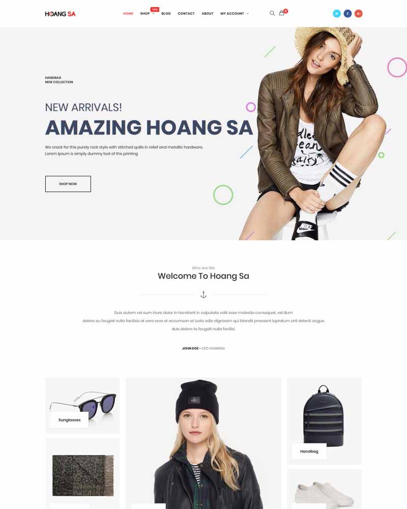 Hoang Sa - Website Template for Clothing, Fashion Shop